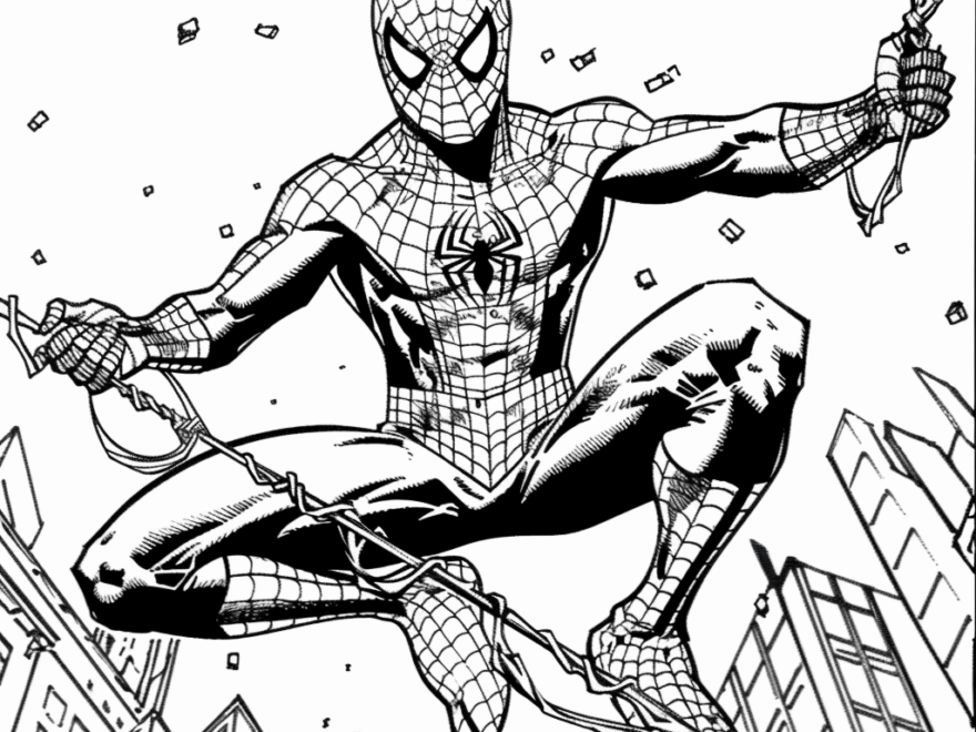 Spiderman And Venom Coloring Pages Free Printable