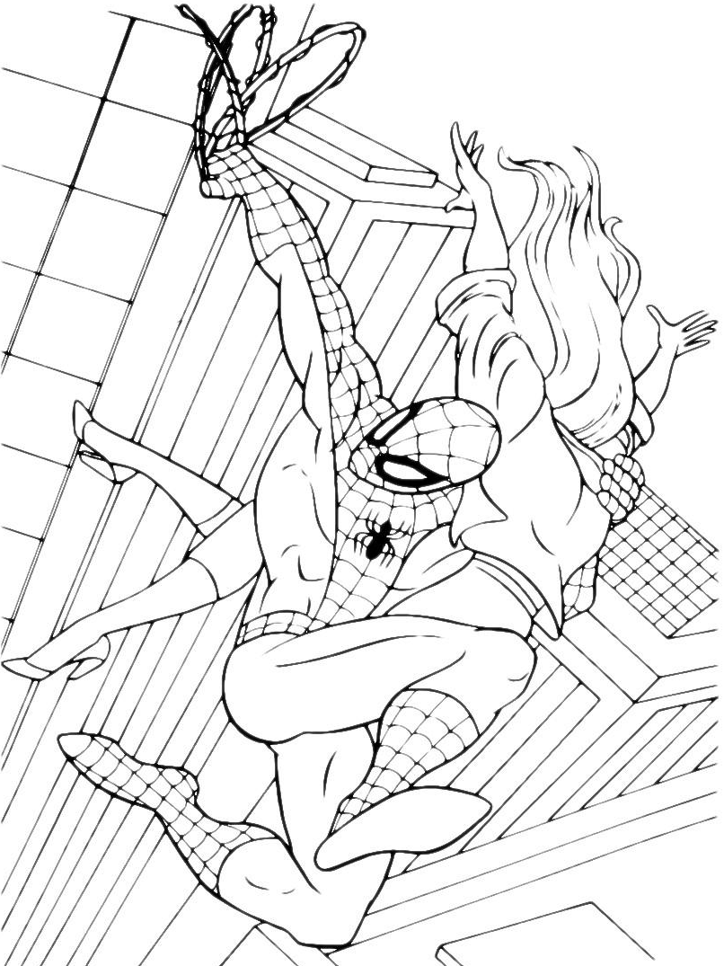 Girl Spider-Man Coloring Pages