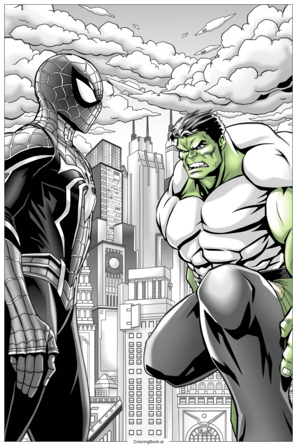 Superhero Coloring Pages Spider-Man