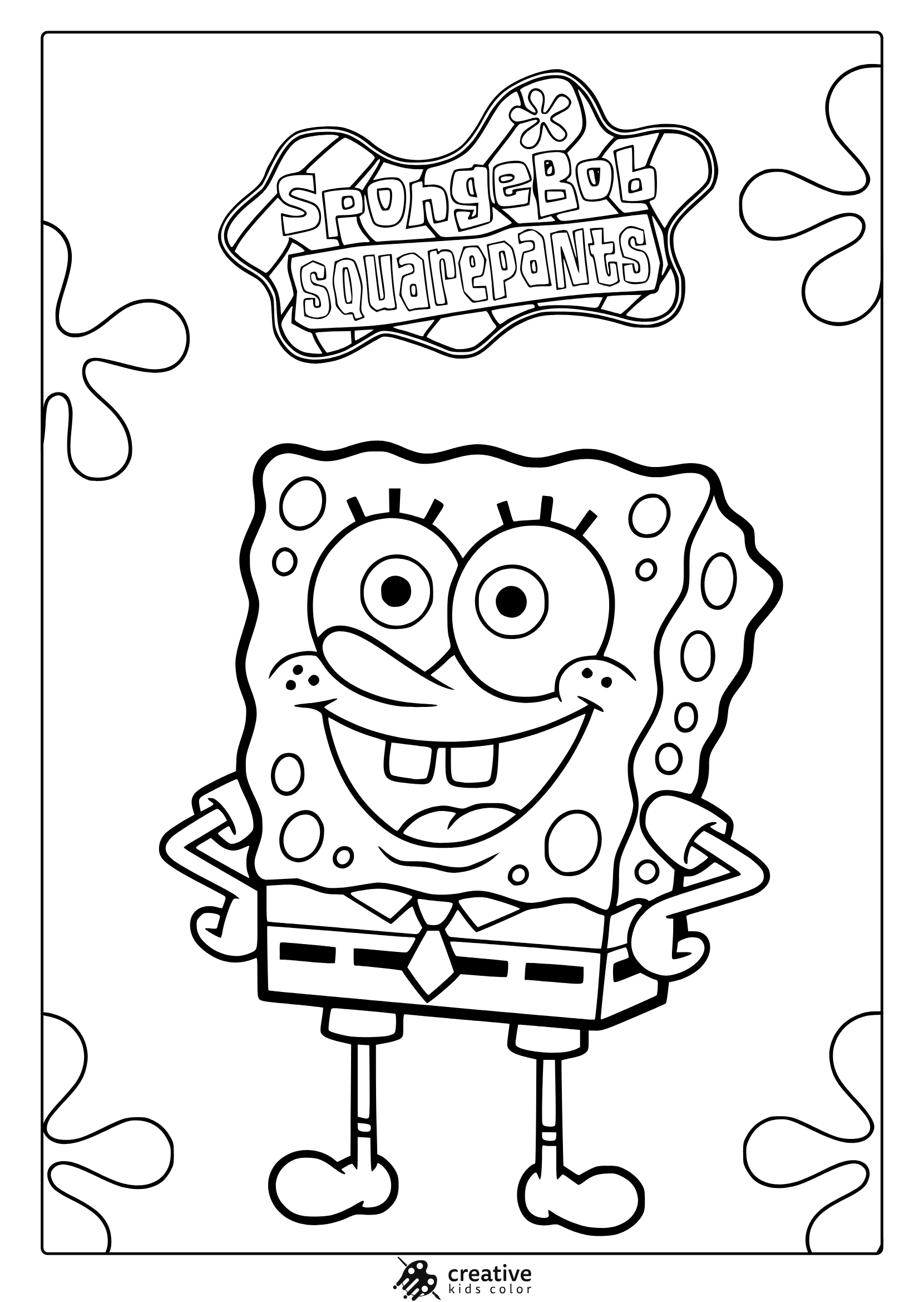 Happy Birthday Spongebob Coloring Pages