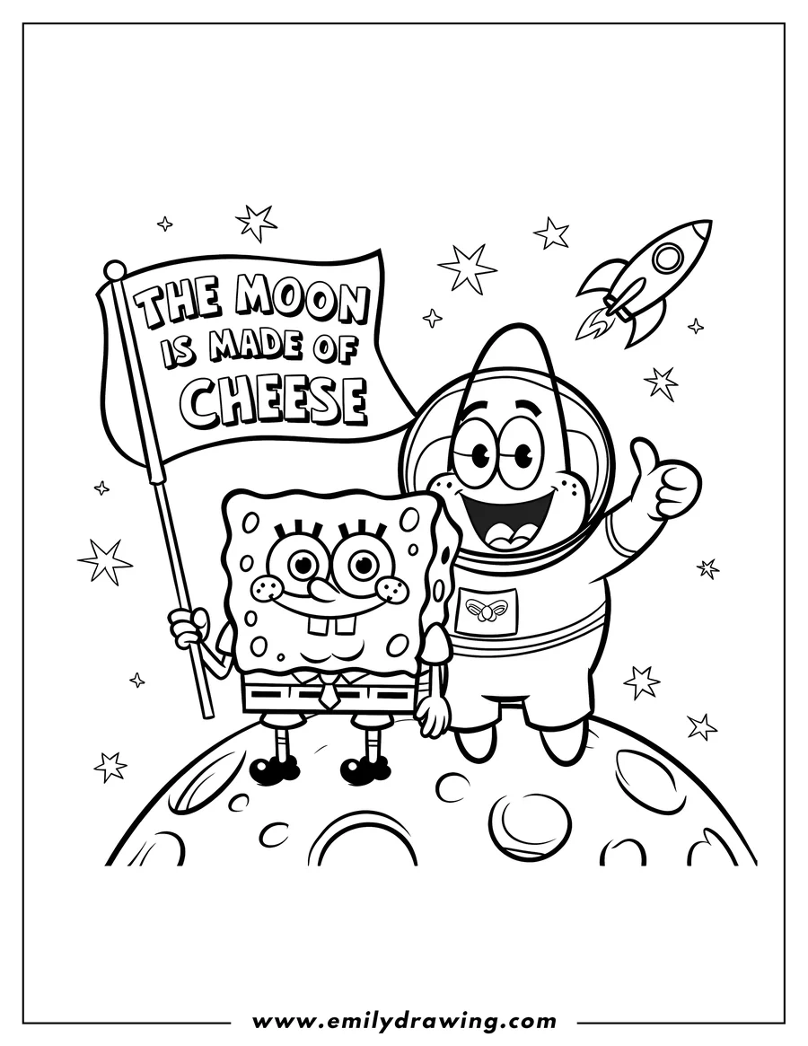 Spongebob Coloring Pages Emily Drawing Spongebob Coloring Pages Emily Drawing