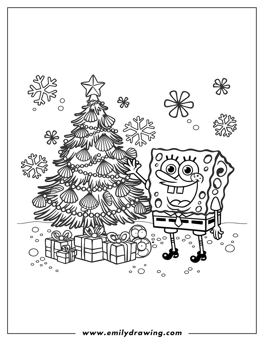 Spongebob Coloring Pages Emily Drawing