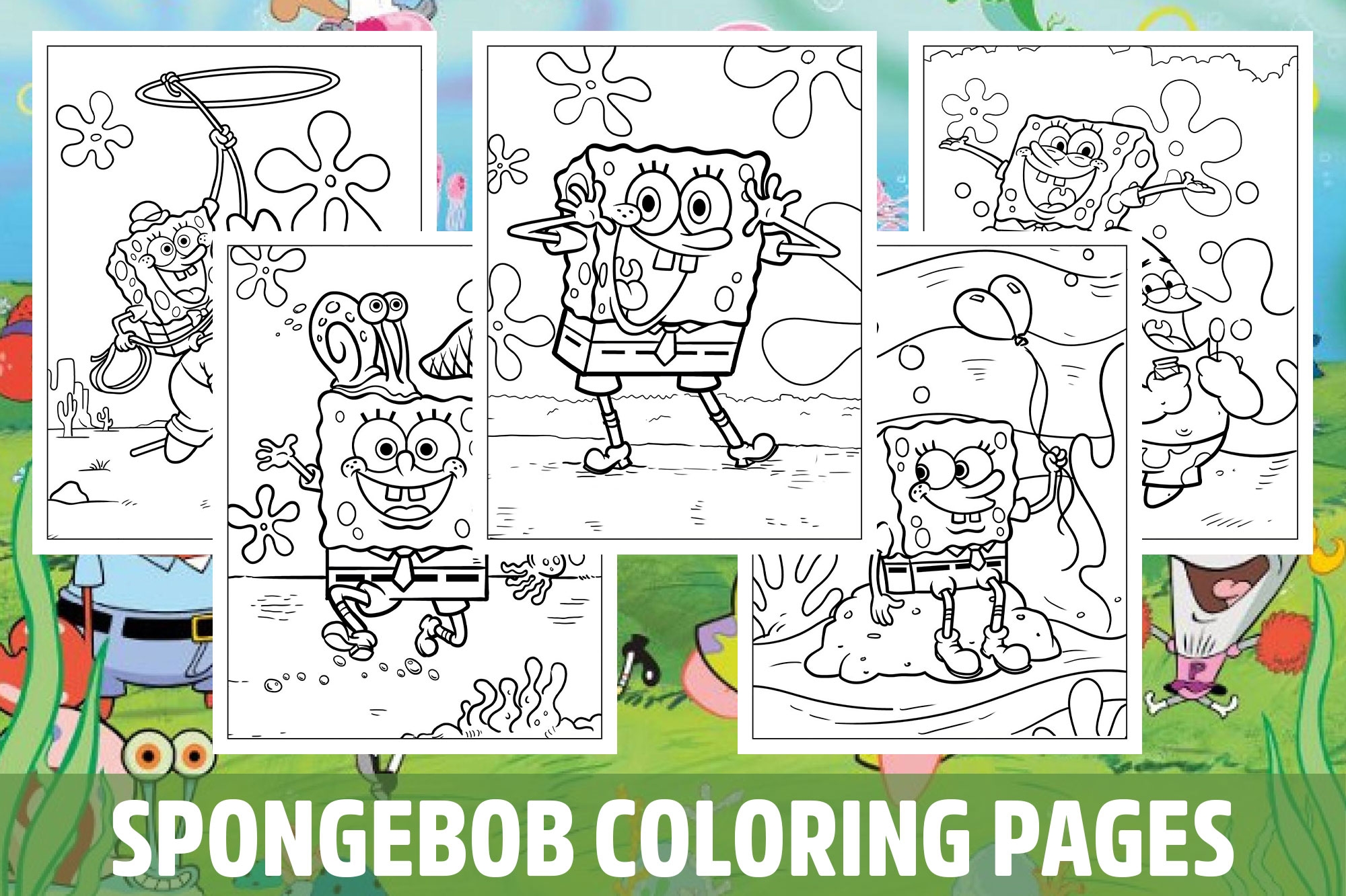 Spongebob Christmas Coloring Pages To Print