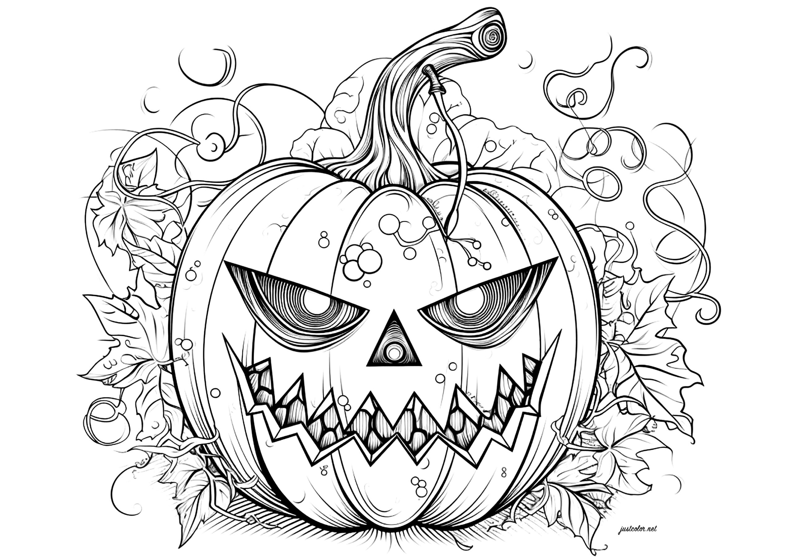 Free Printable Halloween Coloring Pages For Adults