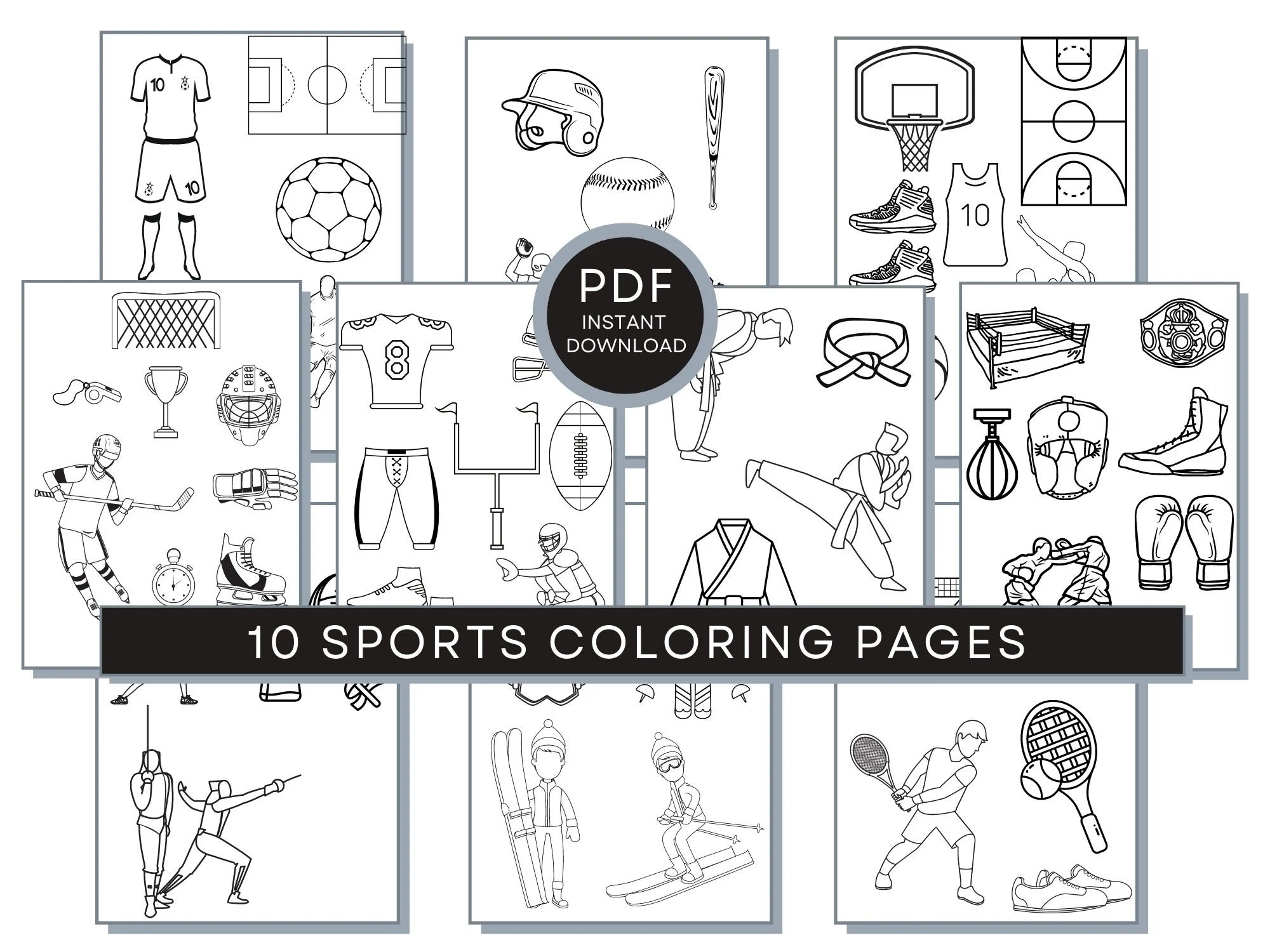 Sports Coloring Pages Sports PDF Sports Printables Sport Coloring Pages Sports Activity Sheets Sports Print Football Coloring Etsy Sports Coloring Pages Sports PDF Sports Printables Sport Coloring Pages Sports Activity Sheets Sports Print Football Coloring Etsy