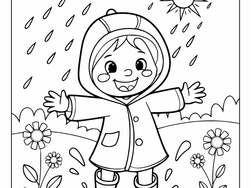 Spring Coloring Pages Free Printable PDF
