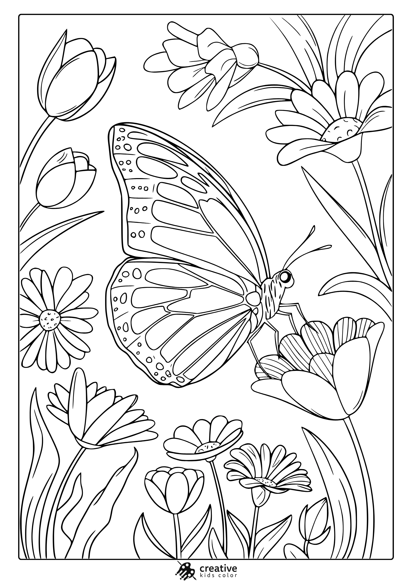 Spring Coloring Pages Free Printable PDF Spring Coloring Pages Free Printable PDF