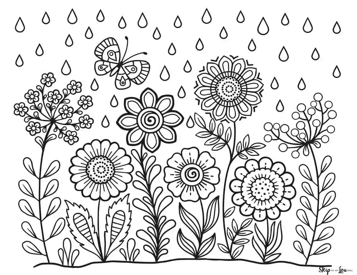 Spring Coloring Pages Spring Coloring Pages