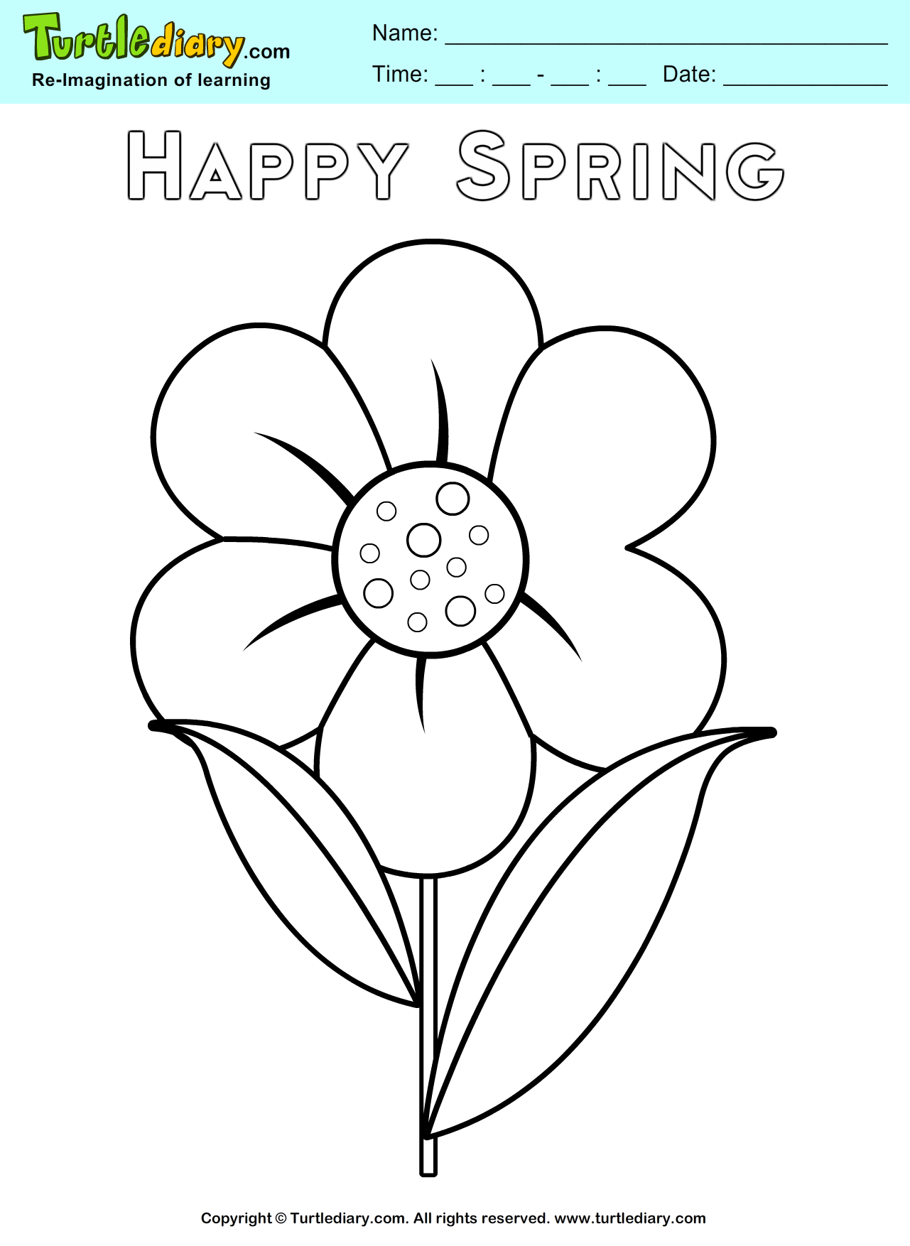 Flower Craft Coloring Pages