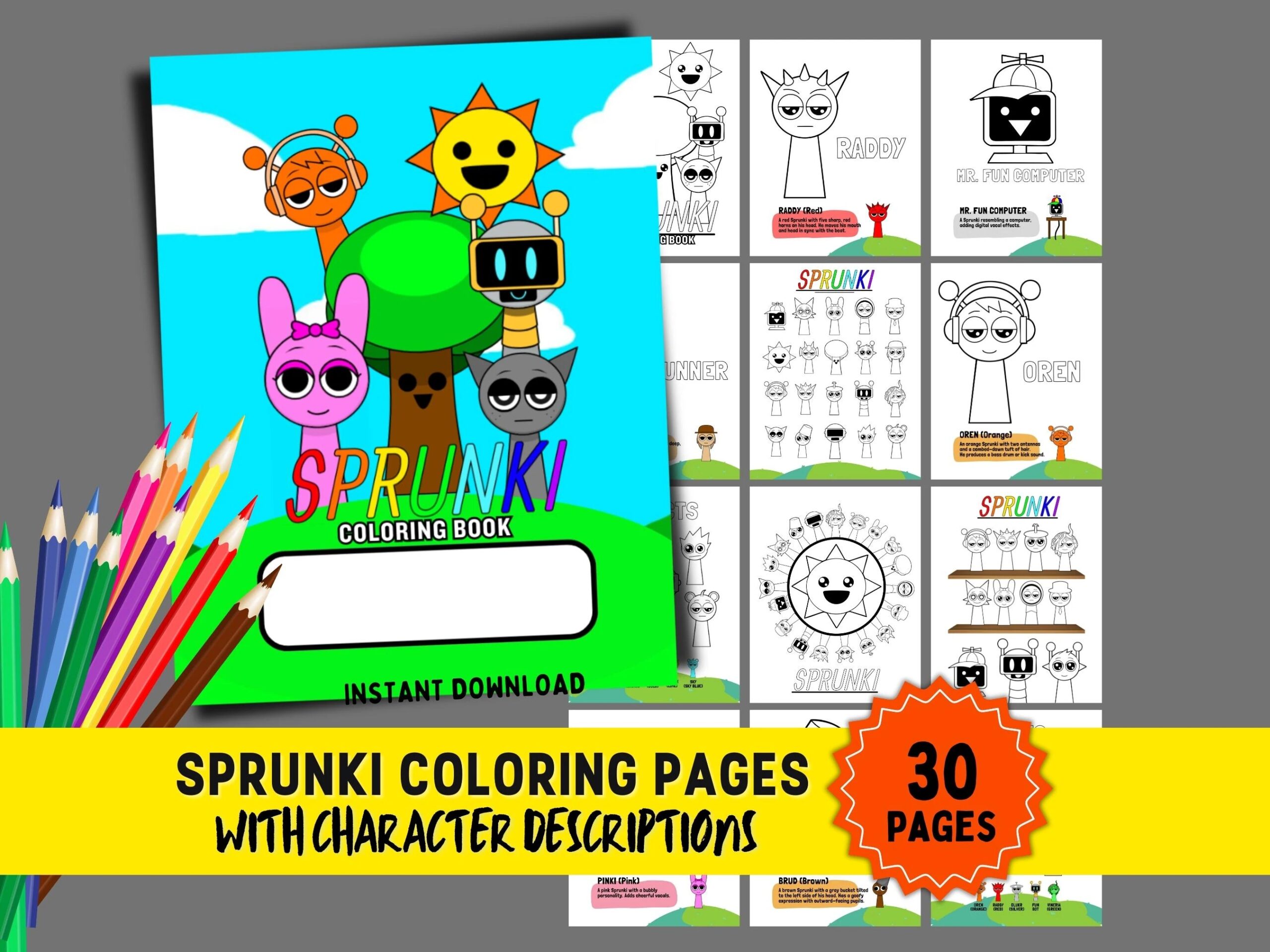 Sprunki G. Arnold Coloring Pages Sprunki G. Arnold Coloring Pages