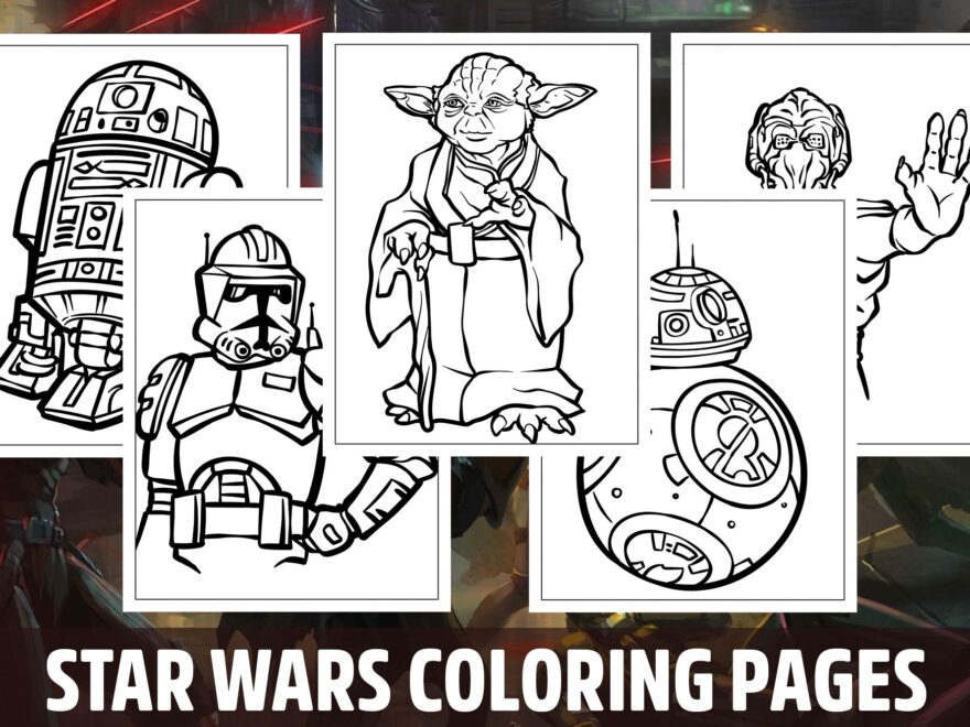 Star Wars Coloring Pages For Kids Girls Boys Teens Birthday School Activity Made By Teachers