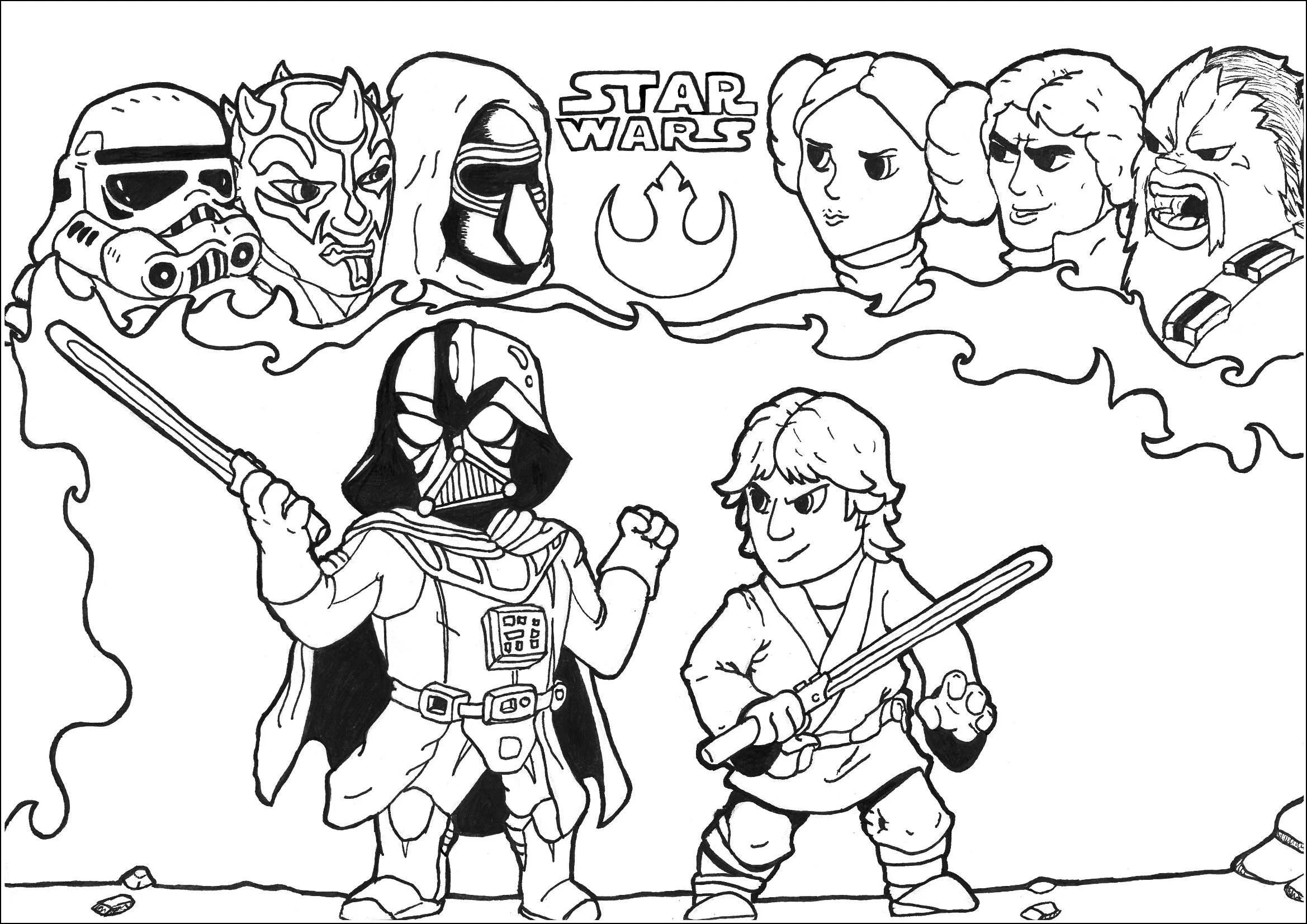 Star Wars Movie Coloring Pages