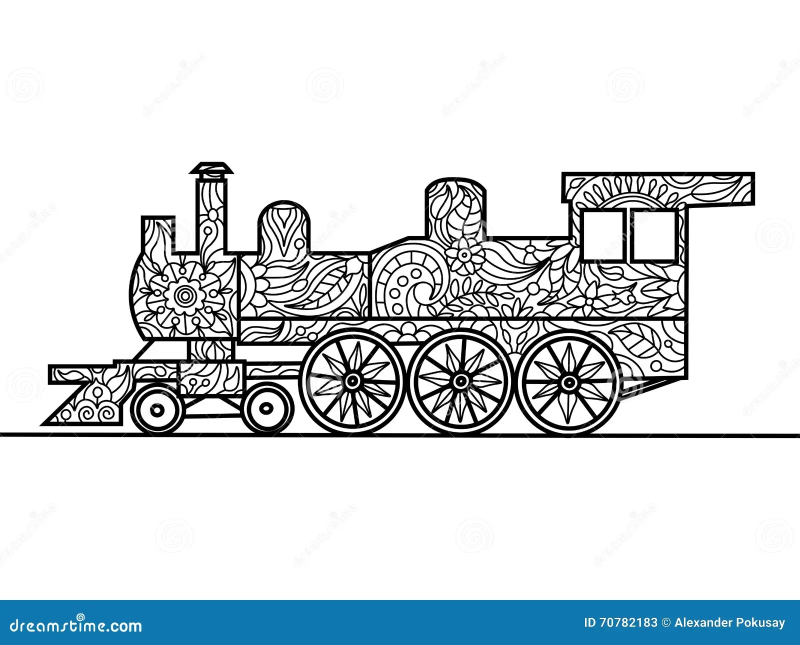 Steam Locomotive Coloring Book For Adults Vector Stock Vector Illustration Of Fabric Drawn 70782183 Steam Locomotive Coloring Book For Adults Vector Stock Vector Illustration Of Fabric Drawn 70782183