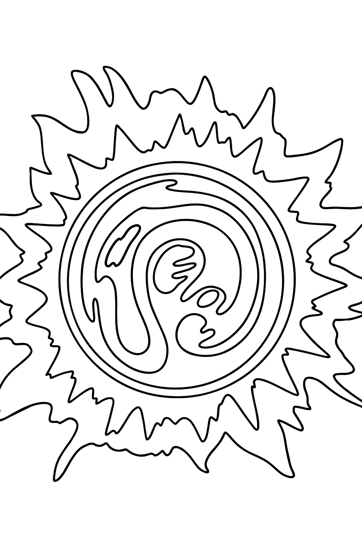 Sun Coloring Page For Kids Online Or Printable For Free Sun Coloring Page For Kids Online Or Printable For Free