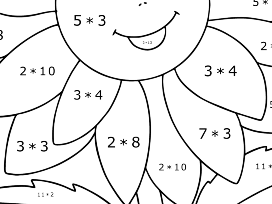 Sunflower With Eyes Coloring Page Online And Print For Free