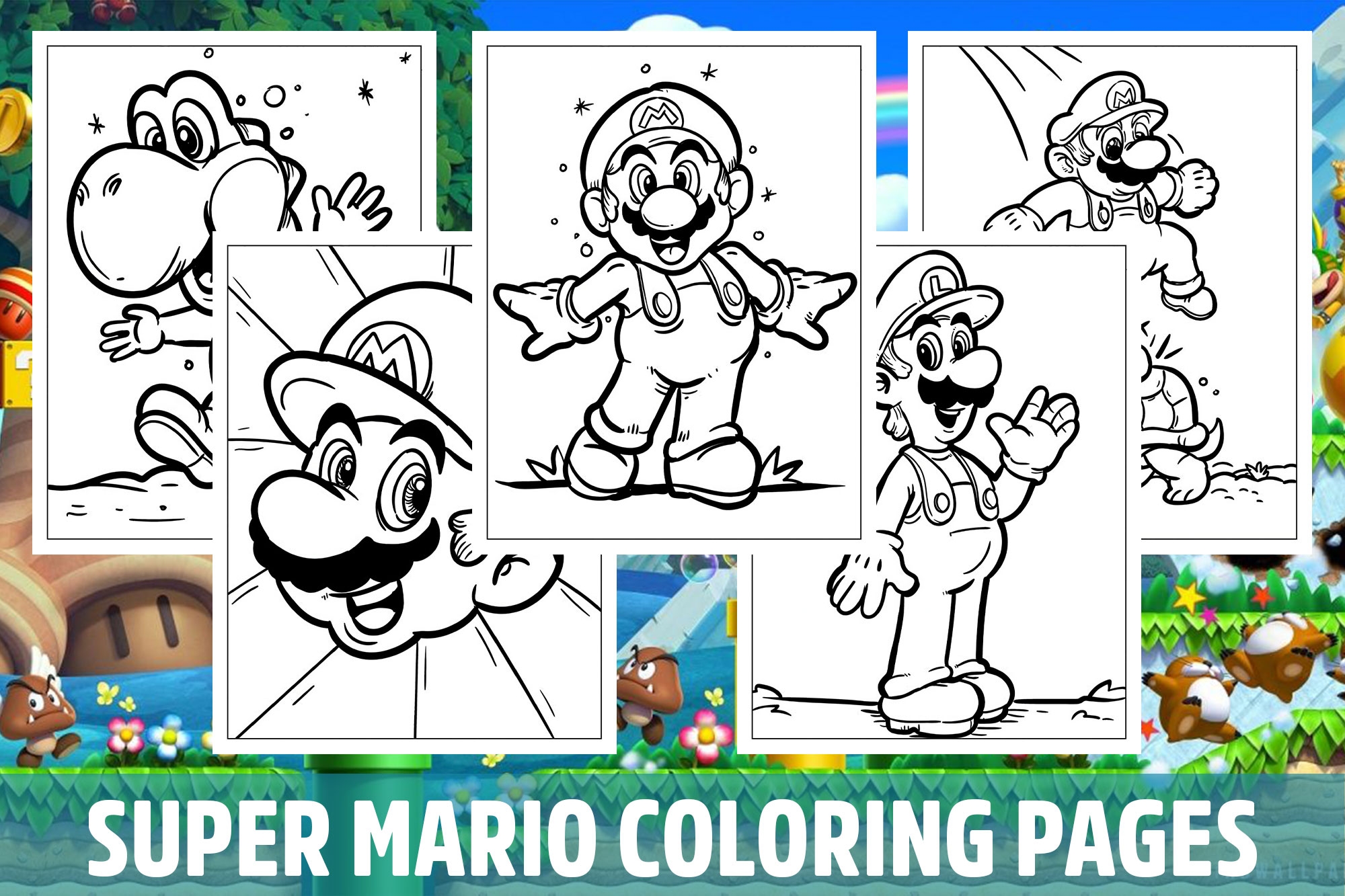 Mario Coloring Pages Cats All Characters Mario Coloring Pages Cats All Characters