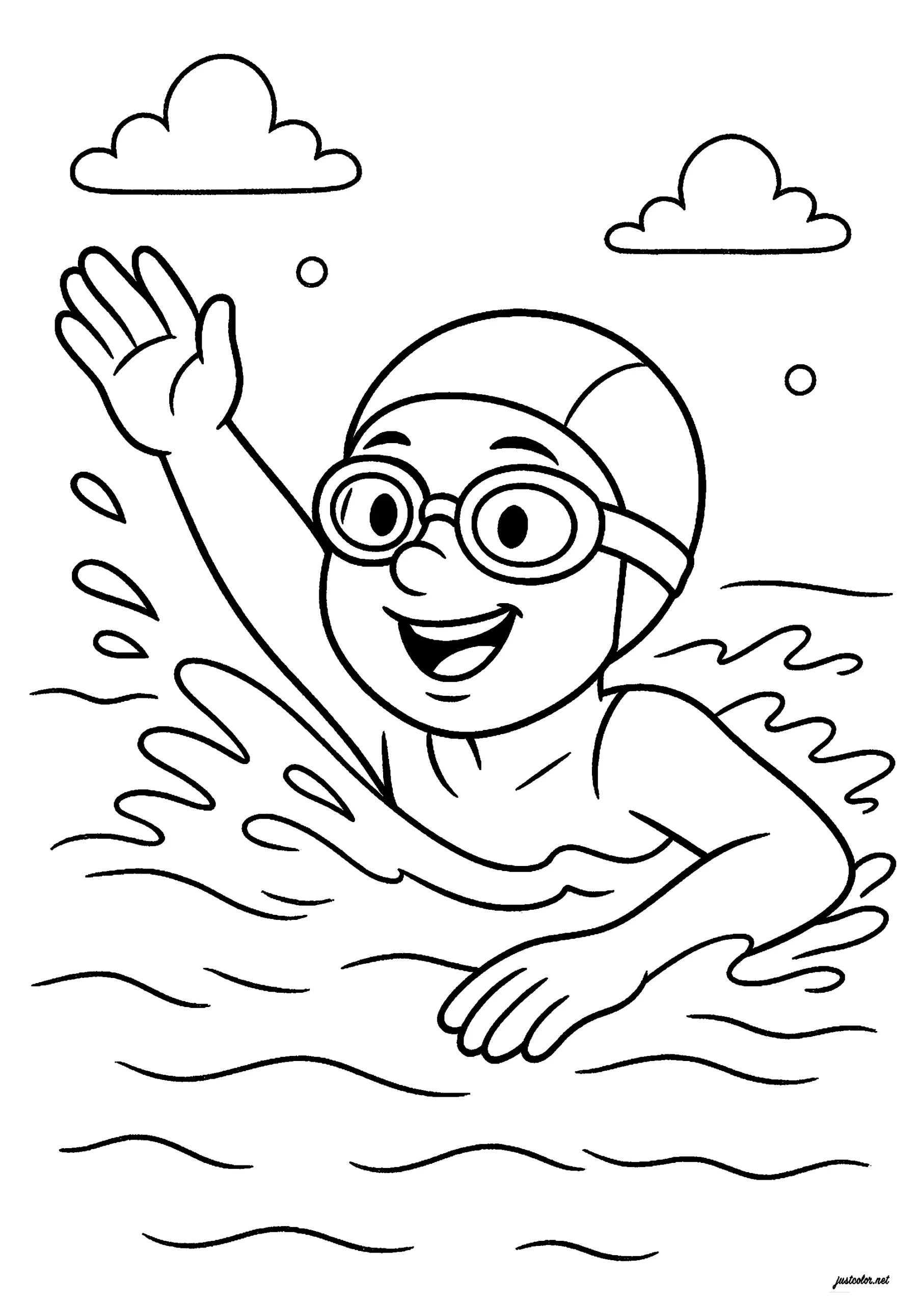 Swimming Is So Cool Sports Coloring Pages Swimming Is So Cool Sports Coloring Pages