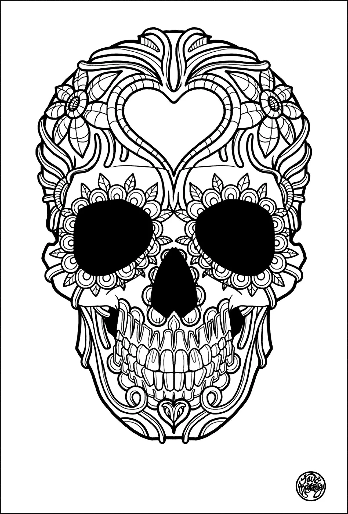 Tattoo simple skull tattoo Tattoo Coloring Pages Tattoo simple skull tattoo Tattoo Coloring Pages