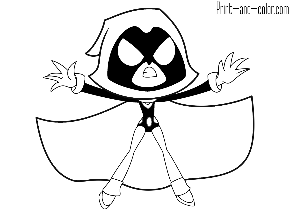 Teen Titans GO Coloring Pages Print And Color Teen Titans GO Coloring Pages Print And Color