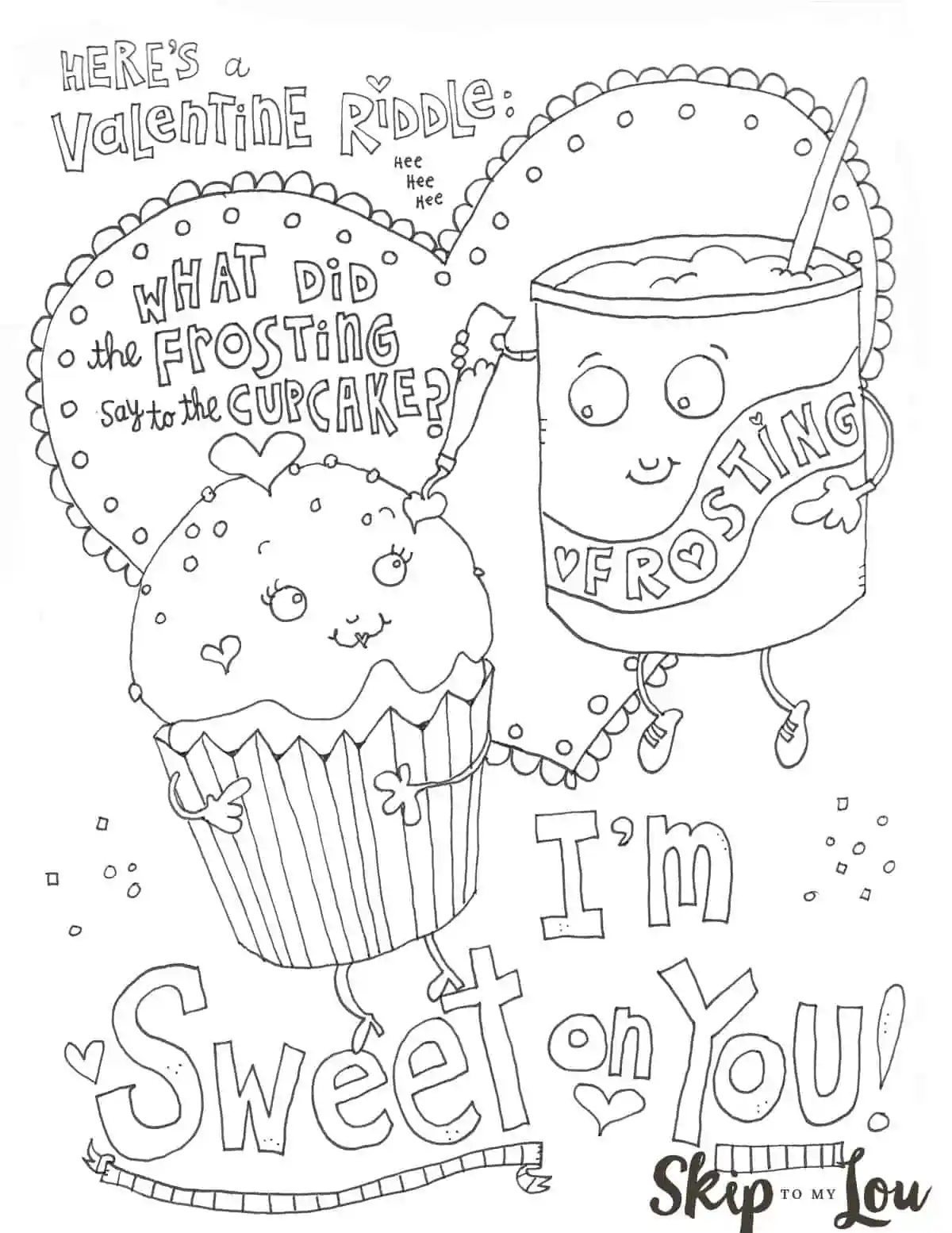The Cutest Valentines Coloring Pages Skip To My Lou The Cutest Valentines Coloring Pages Skip To My Lou