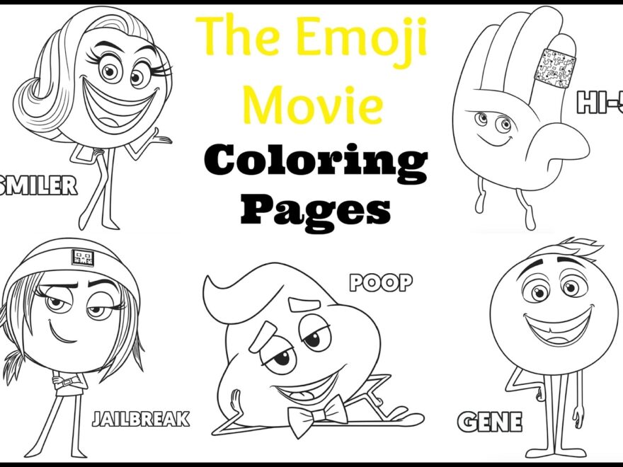 The Emoji Movie Coloring Sheets And Sneak Peek