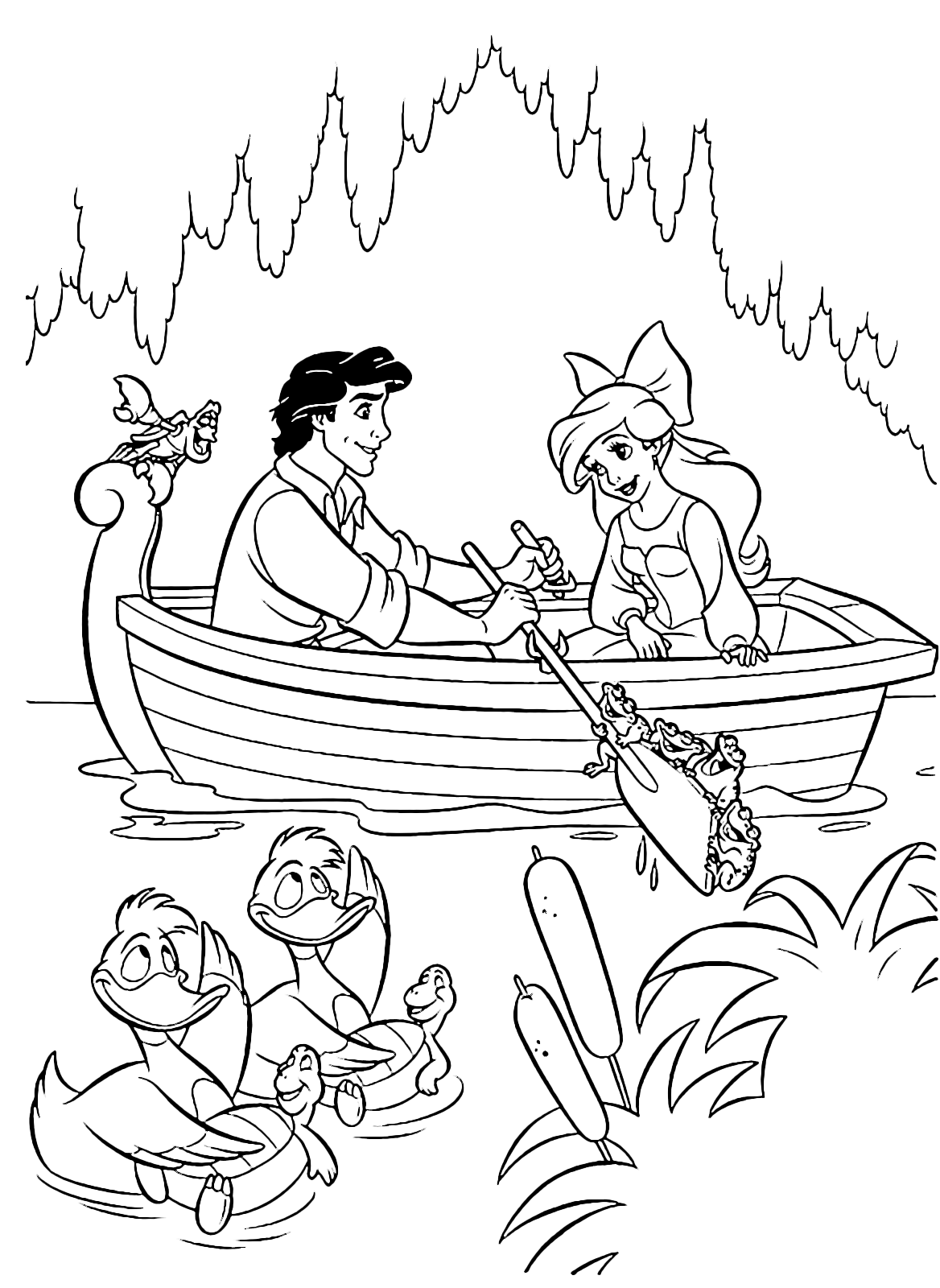 The Little Mermaid Ariel And Prince Eric Take A Boat Trip The Little Mermaid Ariel And Prince Eric Take A Boat Trip