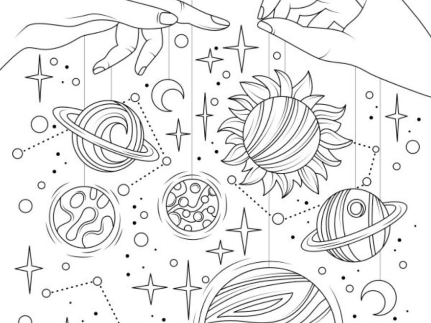 The sneakpeek For The Next Gift Of The Day Tomorrow Do You Like This One Hands Holding Star Coloring Pages Space Coloring Pages Planet Coloring Pages