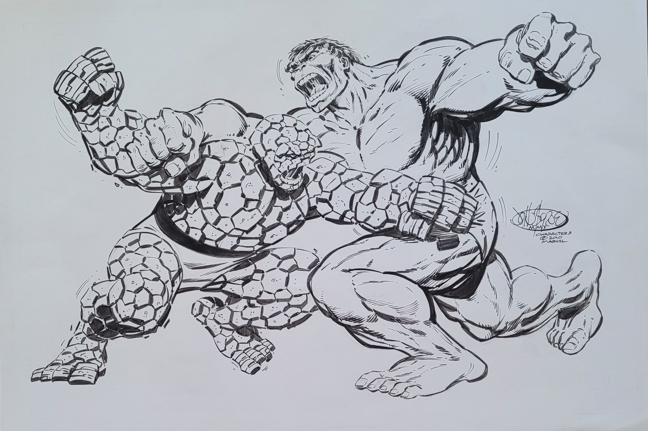 The Thing Vs The Hulk By John Byrne In Brian Norton s The Thing Vs The Hulk Comic Art Gallery Room The Thing Vs The Hulk By John Byrne In Brian Norton s The Thing Vs The Hulk Comic Art Gallery Room