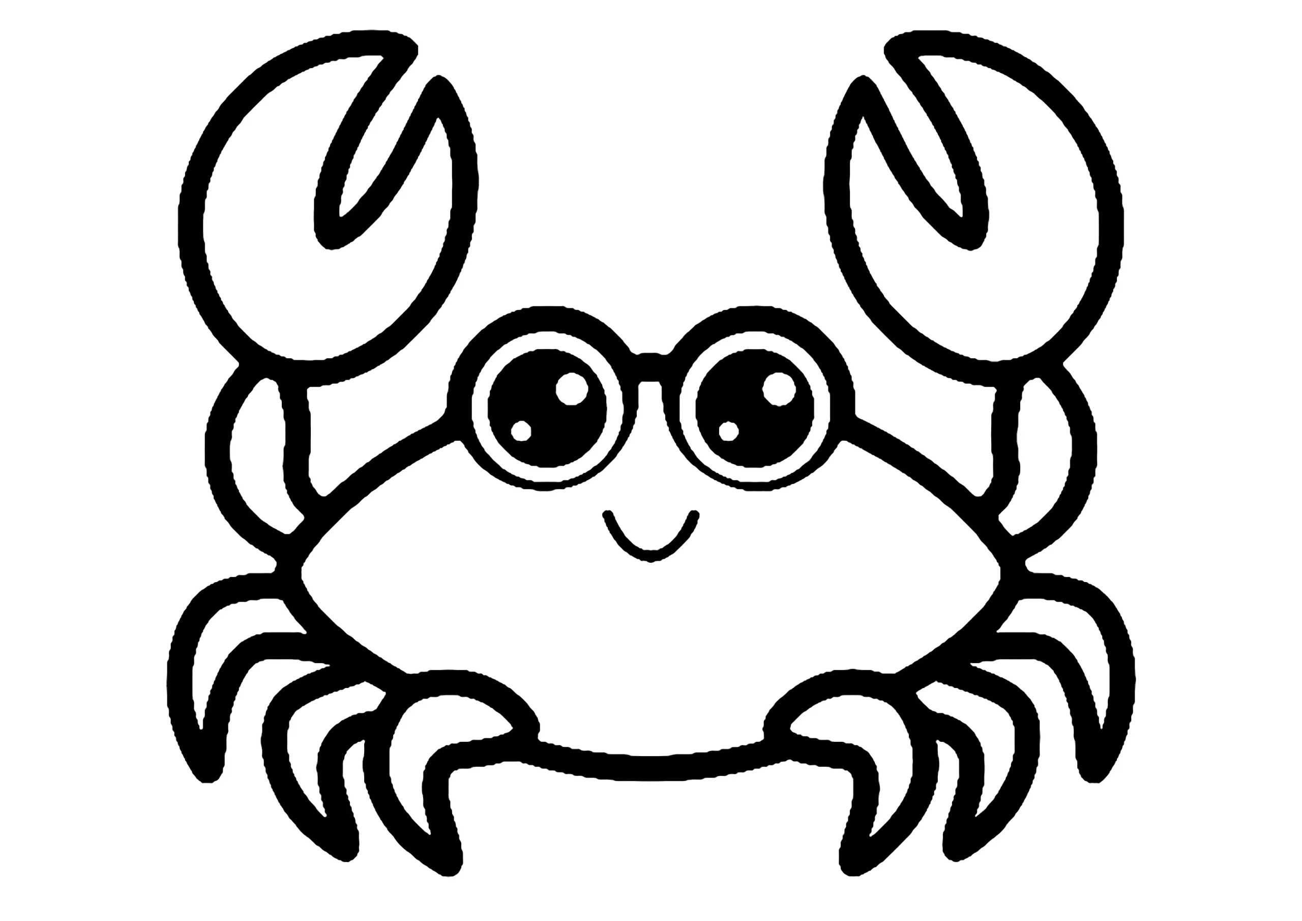Free Printable Crab Coloring Pages