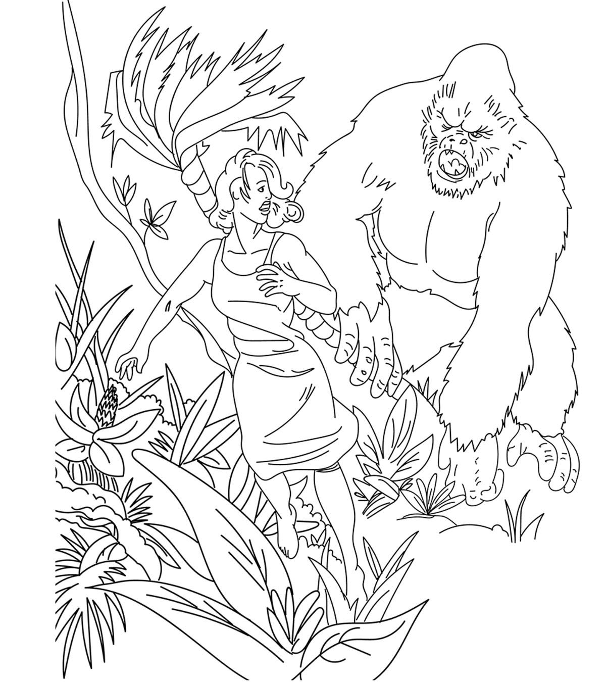 Top 10 King Kong Coloring Pages For Toddlers Top 10 King Kong Coloring Pages For Toddlers