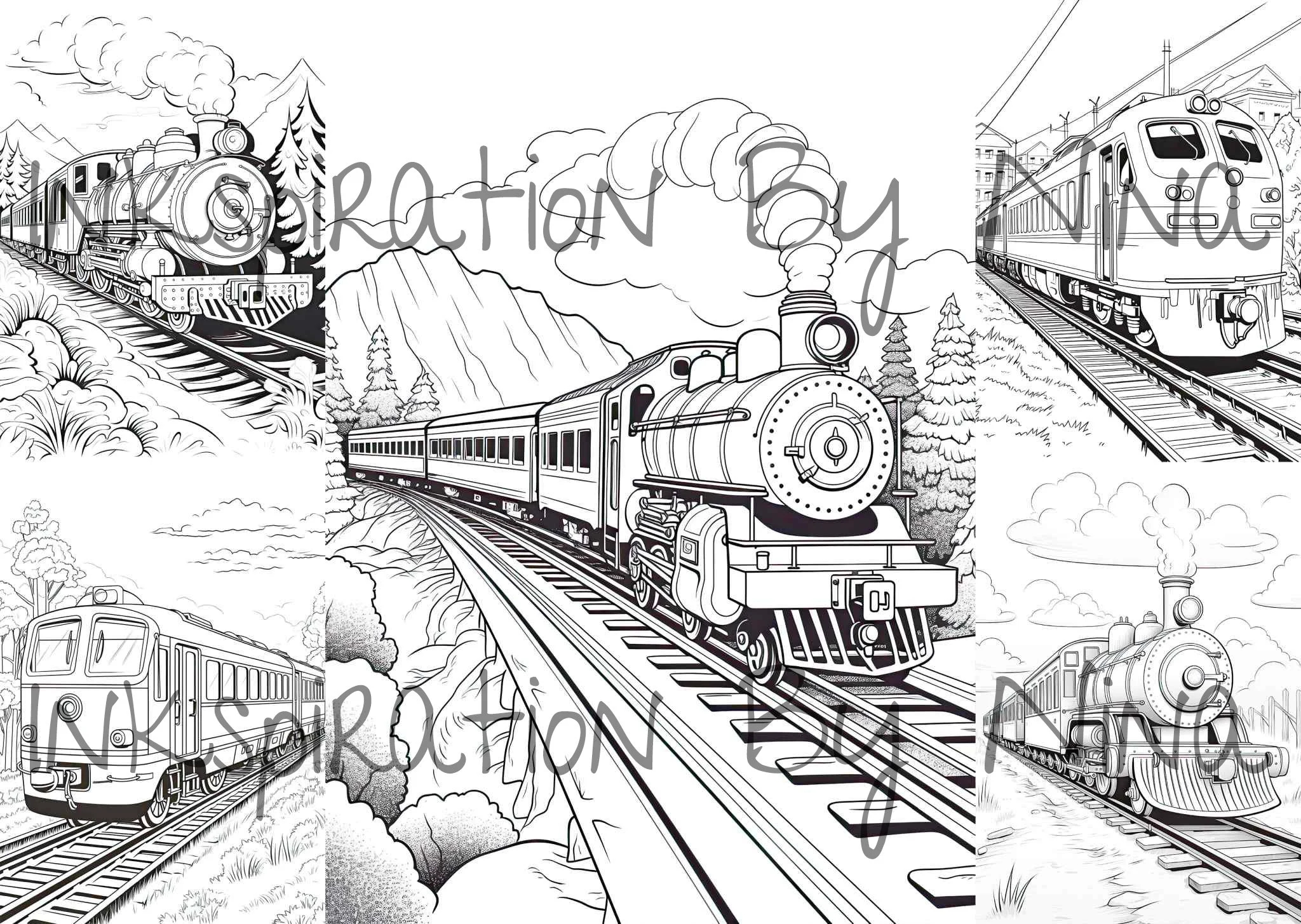 Train In Motion Coloring Book 26 Detail Greyscale Adult Kids Transportation Colouring Page A4 Size Sheet Printable Digital PDF Download Etsy Train In Motion Coloring Book 26 Detail Greyscale Adult Kids Transportation Colouring Page A4 Size Sheet Printable Digital PDF Download Etsy