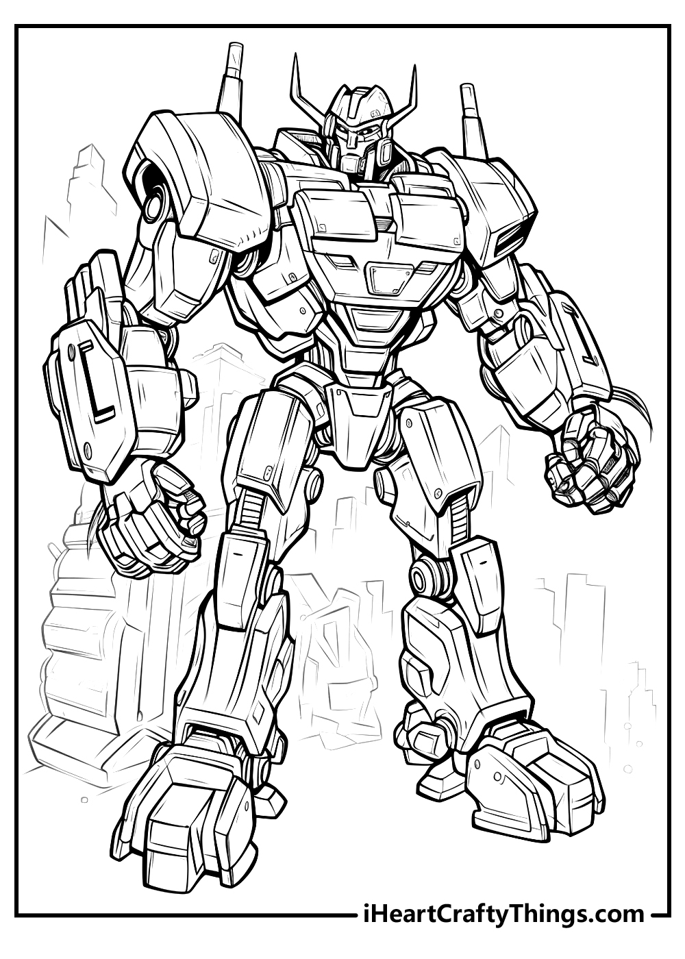 Girl Transformers Coloring Pages