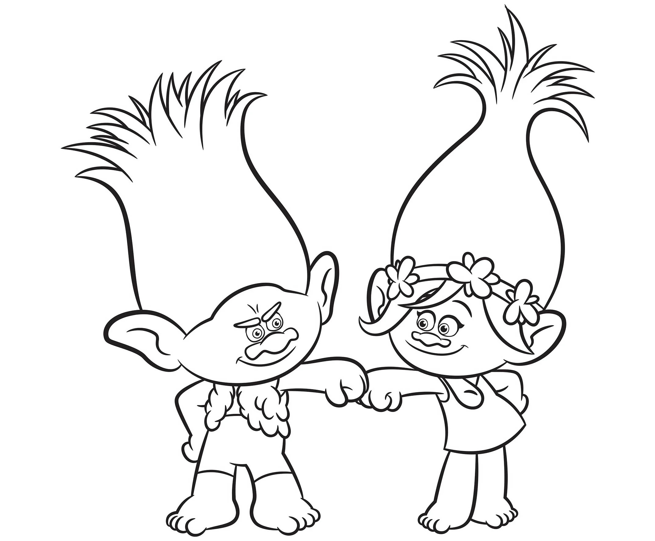 Bridget Printable Coloring Pages Trolls
