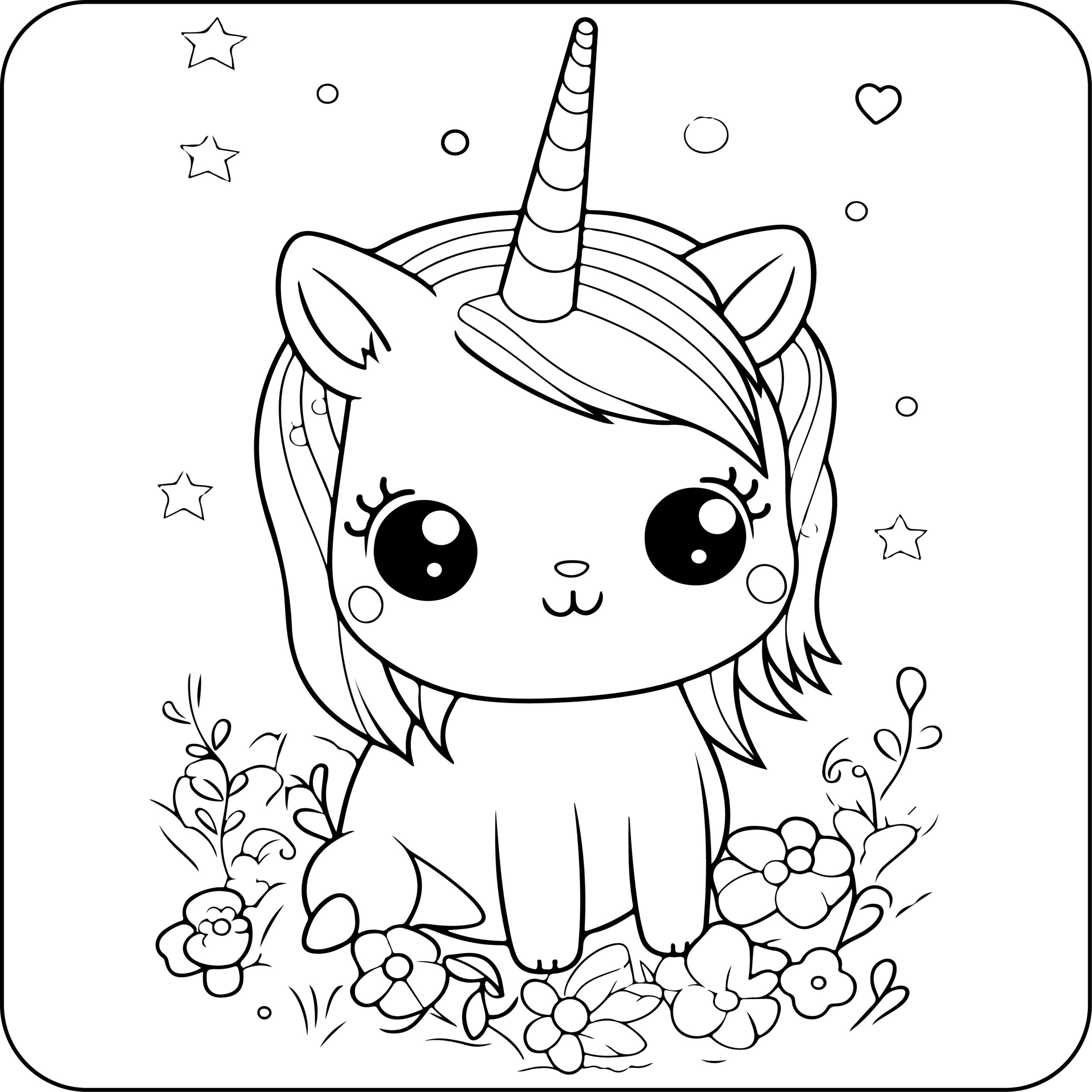 Fun Unicorn Coloring Pages Fun Unicorn Coloring Pages