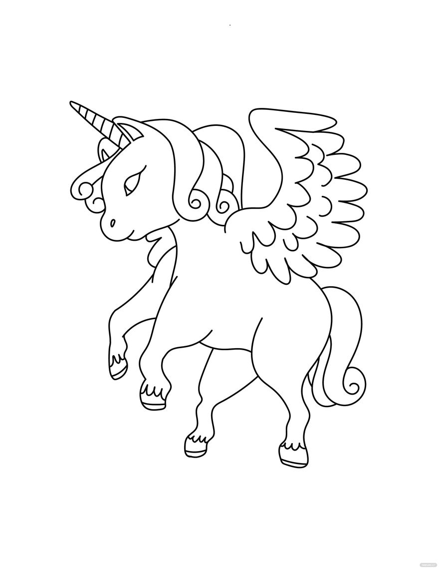 Unicorn Wings Coloring Pages Unicorn Wings Coloring Pages