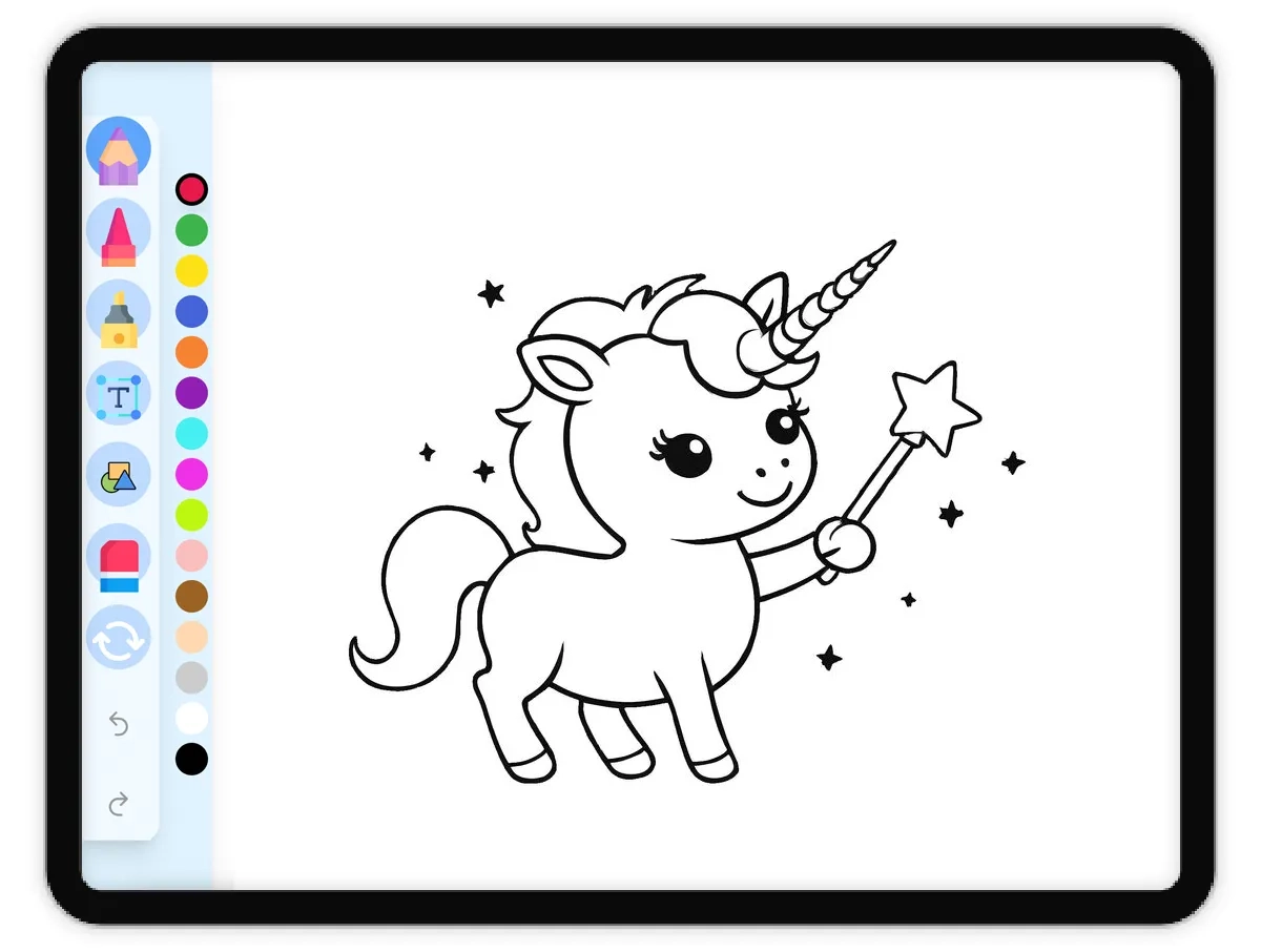 Unicorn With Magical Wand Coloring Page Free Printable Unicorn With Magical Wand Coloring Page Free Printable