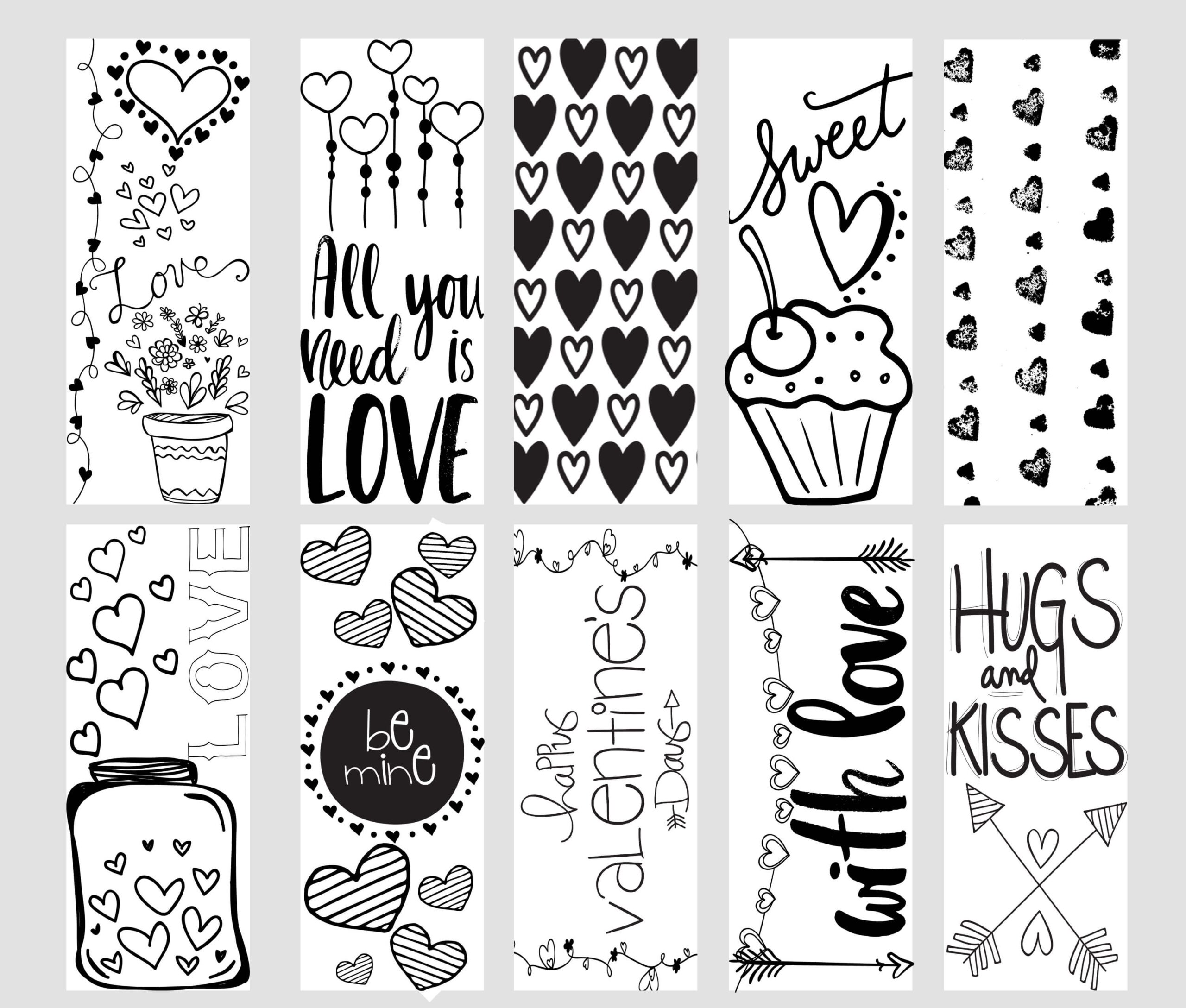 Valentine Printable Coloring Page Bookmarks Yummi Haus Valentine Printable Coloring Page Bookmarks Yummi Haus