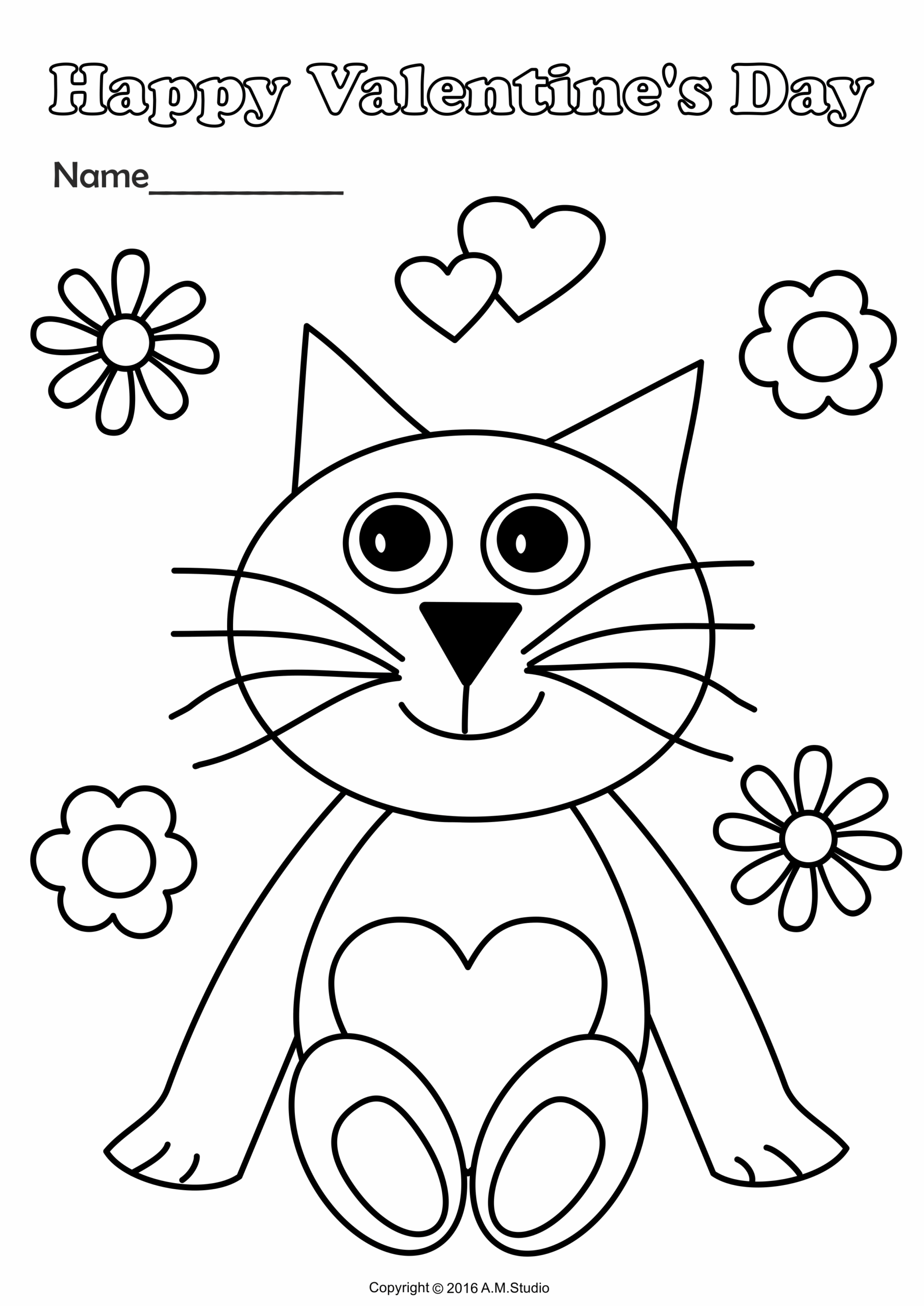 Valentine s Day Printable Coloring Pages For Kids Valentine s Day Printable Coloring Pages For Kids