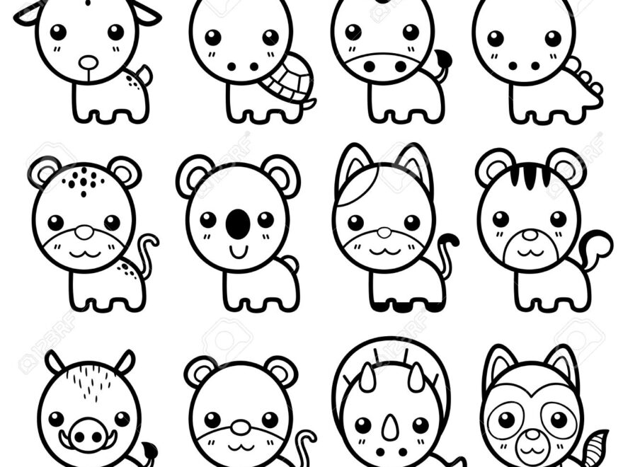 Vector Illustration Of Animal Cartoon Coloring Book Royalty Free SVG Cliparts Vectors And Stock Illustration Image 33675766