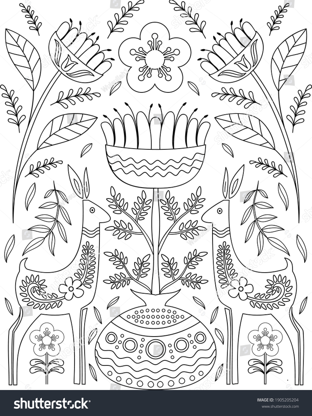 Vector Scandinavian Folk Art Coloring Page Stock Vector Royalty Free 1905205204 Shutterstock Vector Scandinavian Folk Art Coloring Page Stock Vector Royalty Free 1905205204 Shutterstock