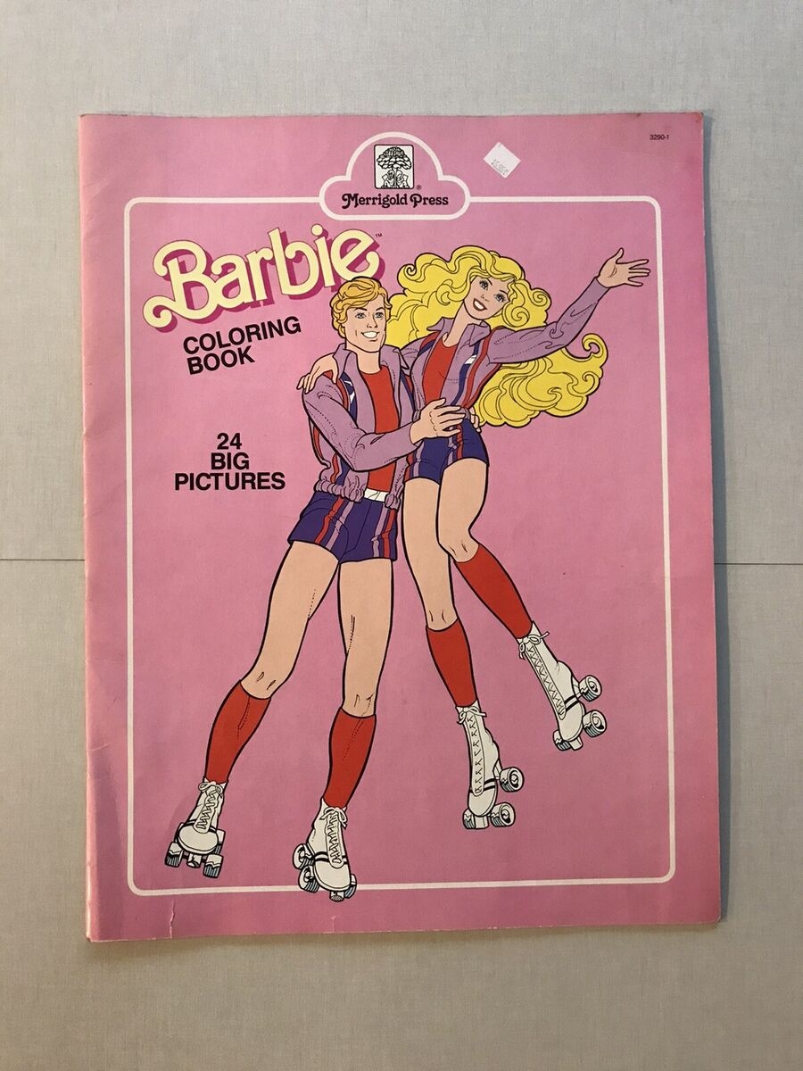 Vintage Barbie Big Picture Coloring Book 1984 EBay Vintage Barbie Big Picture Coloring Book 1984 EBay