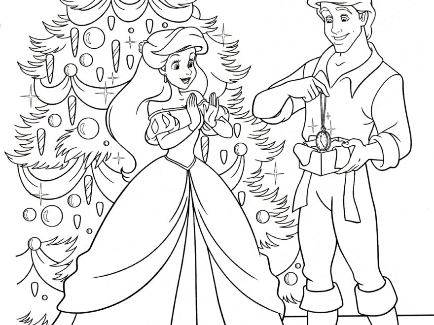 Walt Disney Coloring Pages Princess Ariel Prince Eric walt disney characters 37100125 2097 2975 Cute Kawaii Resources