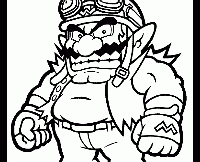 Wario Super Mario Bros Coloring Pages
