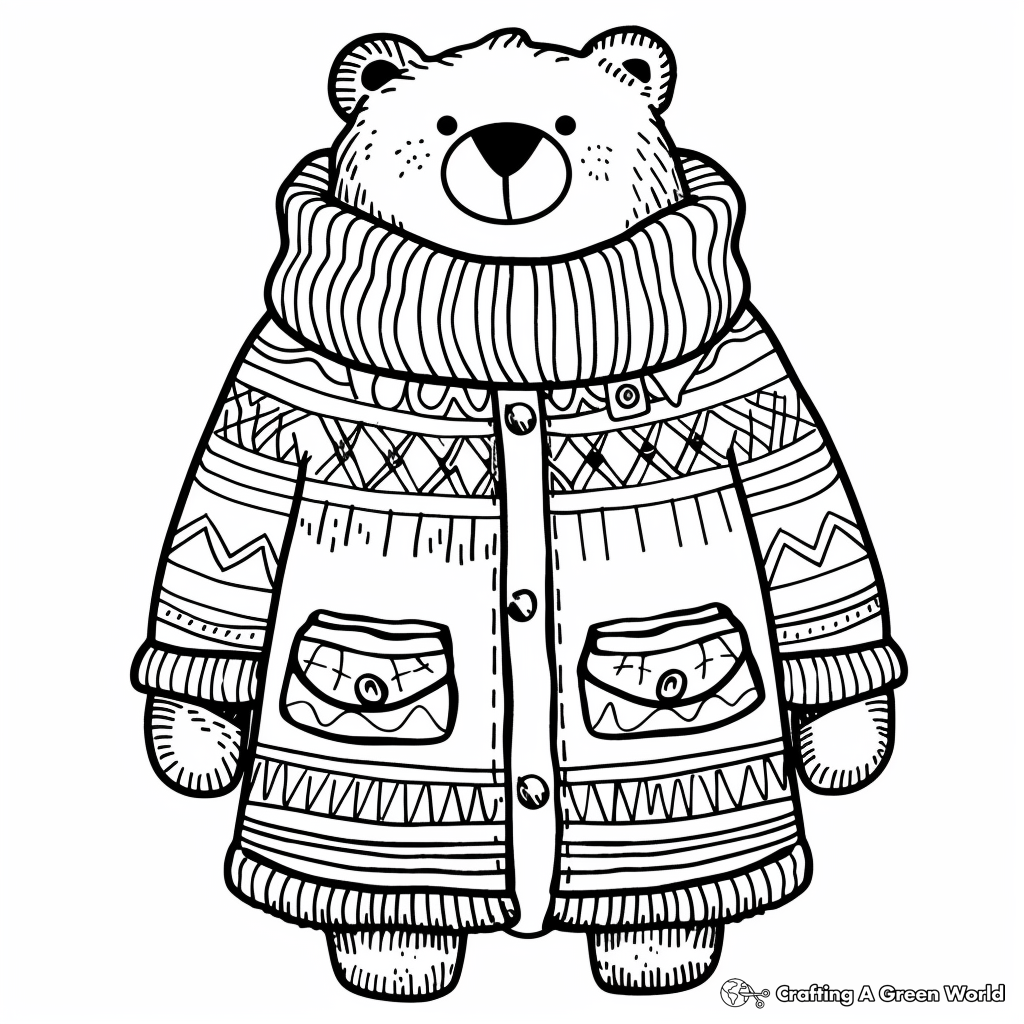 Winter Clothes Coloring Pages Free Printable Winter Clothes Coloring Pages Free Printable