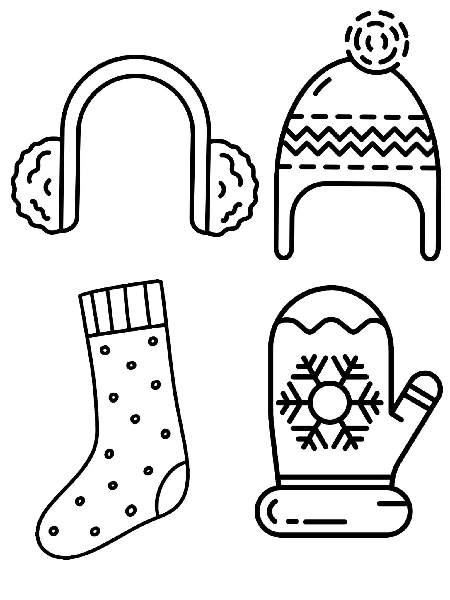 Winter Clothes Colouring Sheet Printable Digital Download Etsy Winter Clothes Colouring Sheet Printable Digital Download Etsy