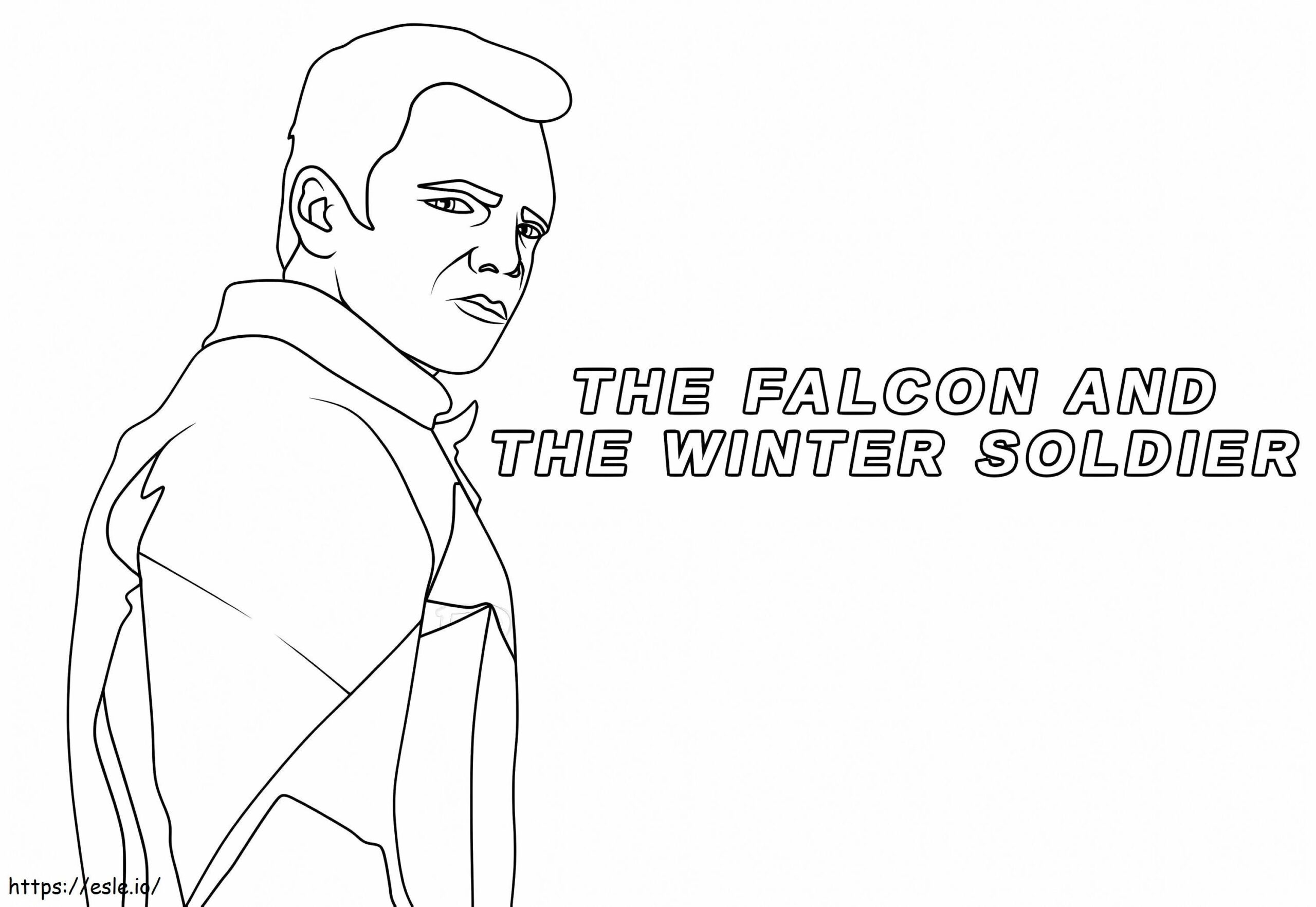 Winter Soldier Bucky Barnes Coloring Page