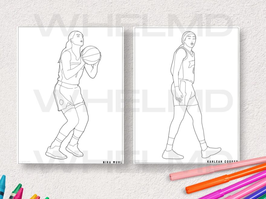 WNBA Coloring Book 10 High Quality Printable Pages To Color Digital Coloring Book digital Download Etsy Hong Kong