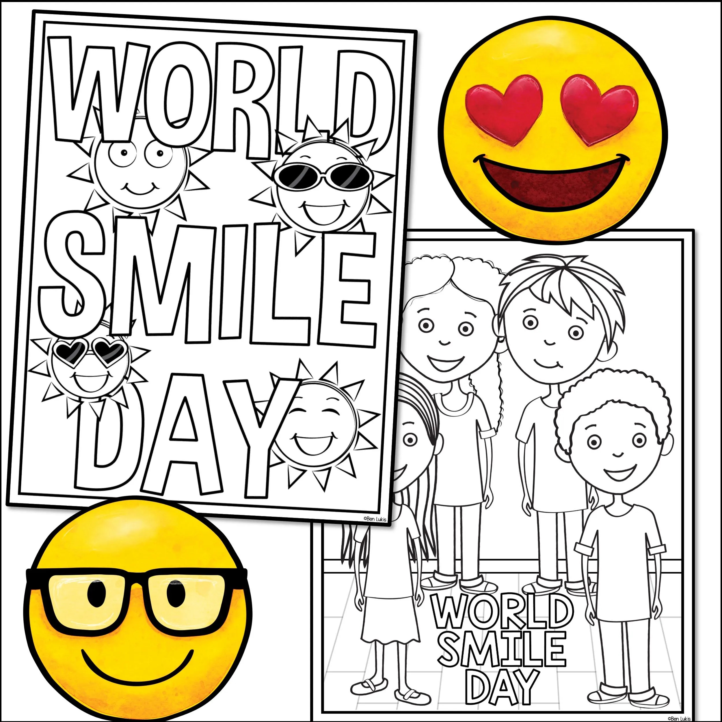 World Smile Day Coloring Pages Fun Coloring For Kids Printable PDF Sheets School Homeschool Fun Fun Happy Faces Emoji Coloring Pages Etsy World Smile Day Coloring Pages Fun Coloring For Kids Printable PDF Sheets School Homeschool Fun Fun Happy Faces Emoji Coloring Pages Etsy