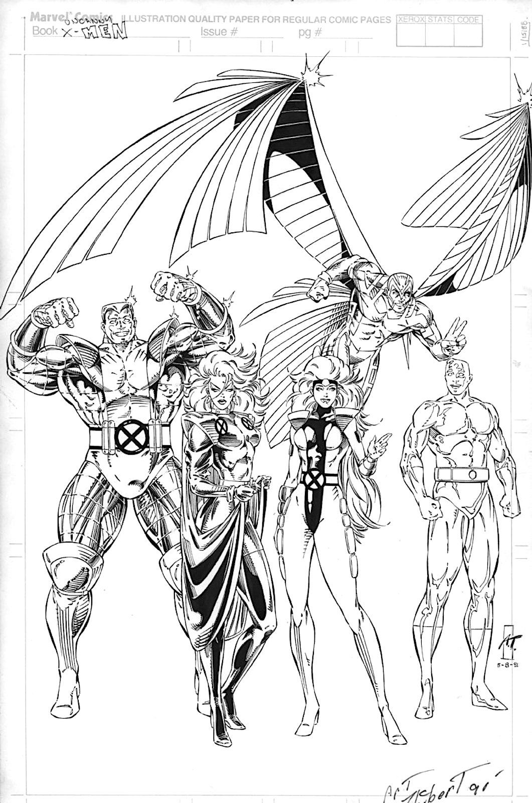 X Men Gold Team Pin up In Michael Lovitz s X Men Interior Art misc X titles And Artists Comic Art Gallery Room X Men Gold Team Pin up In Michael Lovitz s X Men Interior Art misc X titles And Artists Comic Art Gallery Room