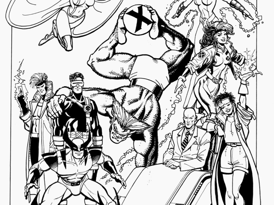 X men Superheroes Book And Comic Coloring Pages